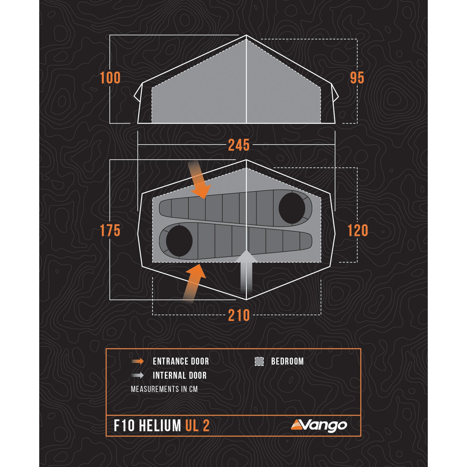 Vango F10 Helium UL 2 Lightweight Tent Tents Vango