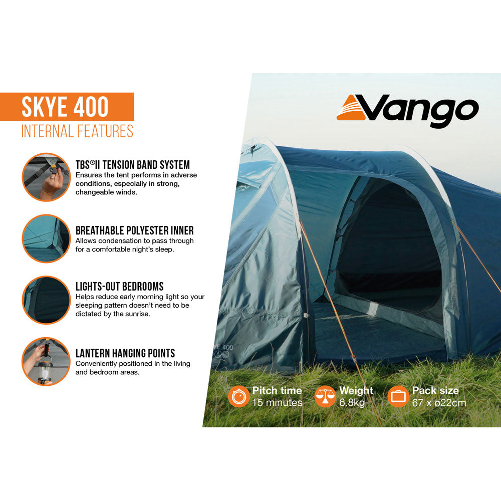 Vango Skye 400 4 Person Tent liGo