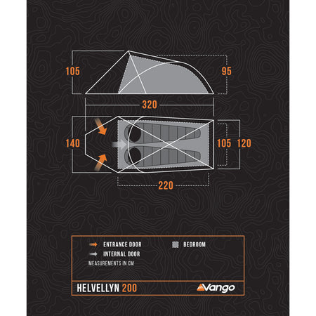 Vango Helvellyn 200 2-Person Tent Tents Vango