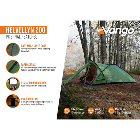 Vango Helvellyn 200 2-Person Tent Tents Vango