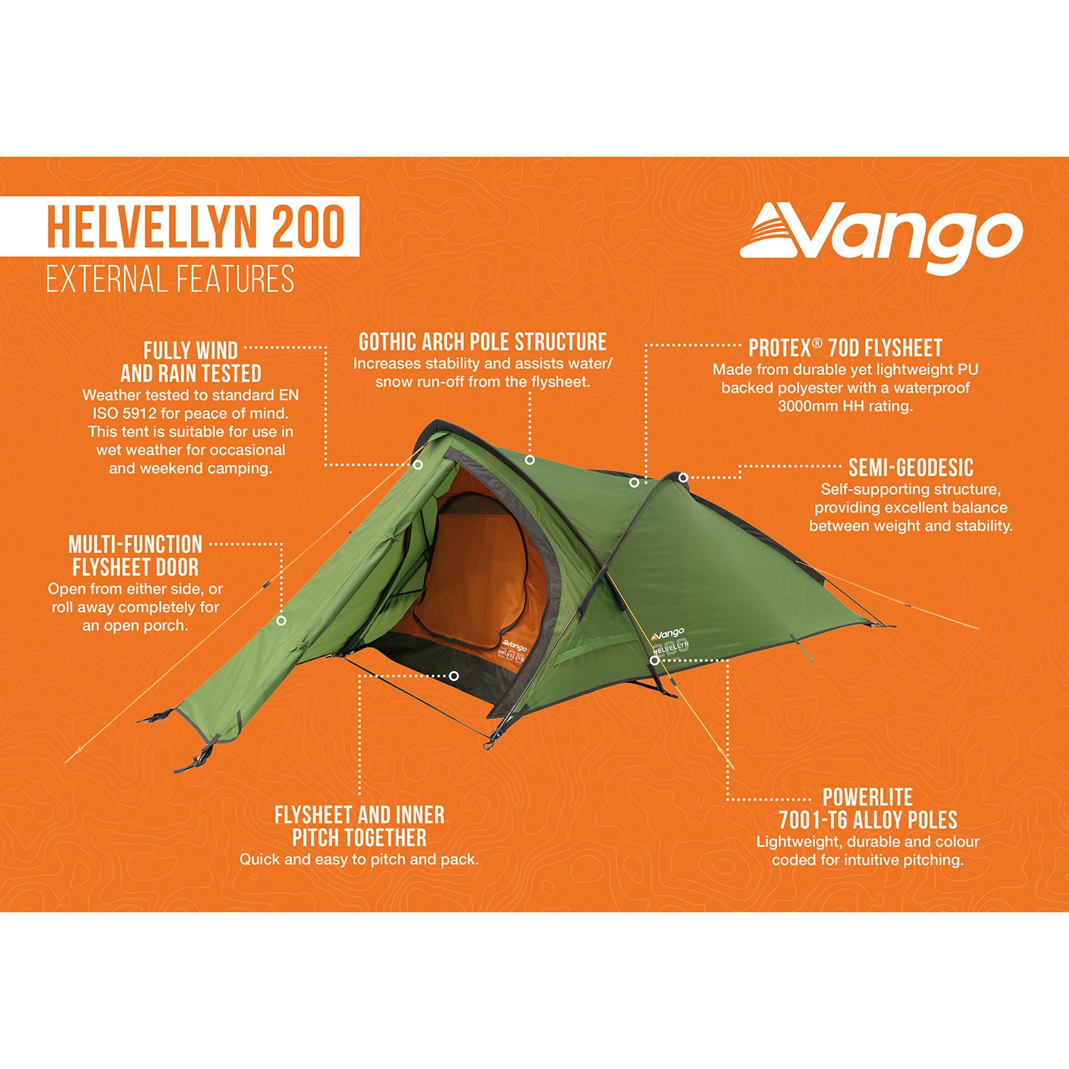 Vango Helvellyn 200 2-Person Tent Tents Vango