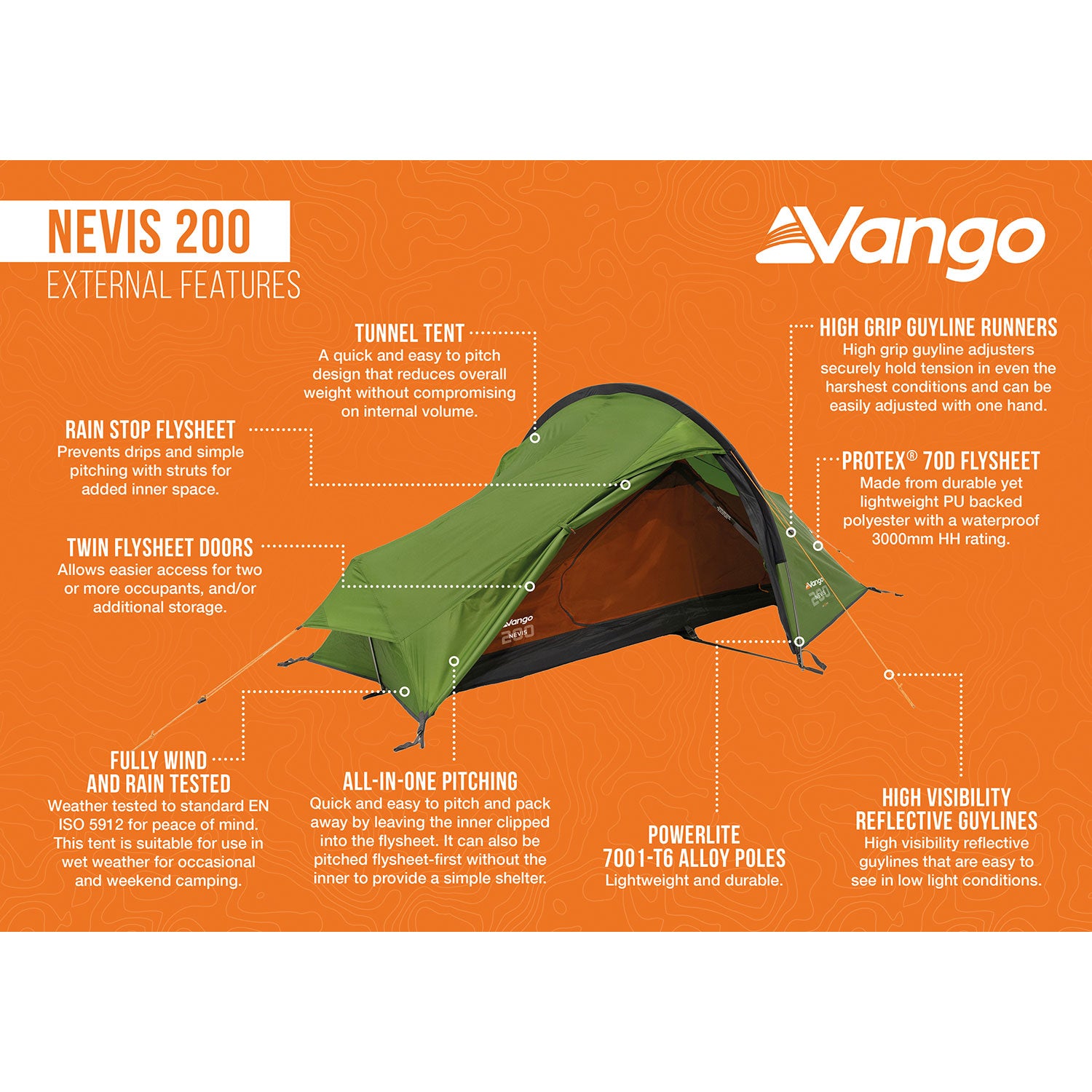 Vango Nevis 200 2-Person Tent & Sleeping Bundle Tents Vango