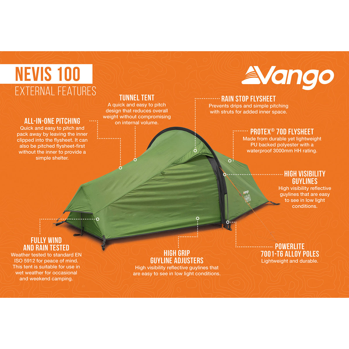 Vango Nevis 100 1-Person Tent Tents Vango