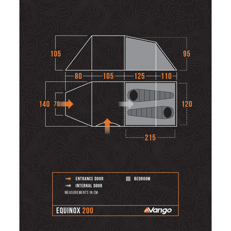 Vango Equinox 200 2-Person Tent Tents Vango