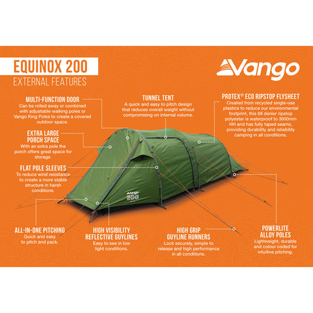 Vango Equinox 200 2-Person Tent Tents Vango