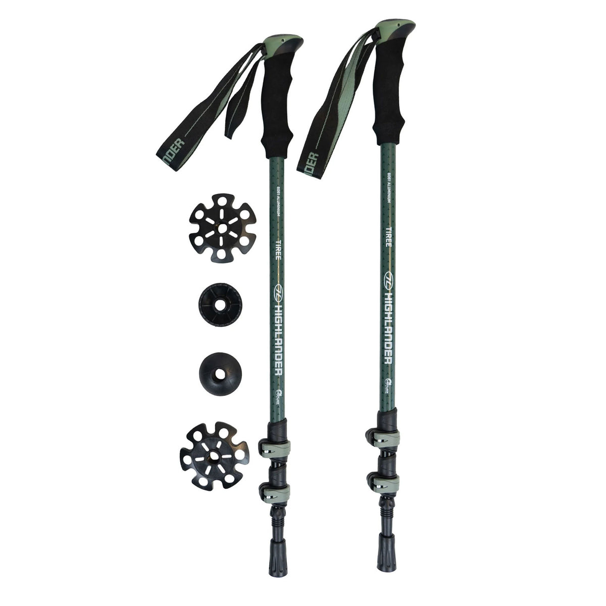Highlander Tiree Walking Poles (Pair) Camping Accessories Highlander
