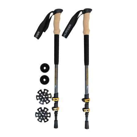 Highlander Skye Carbon Fibre Walking Poles (Pair) Camping Accessories Highlander