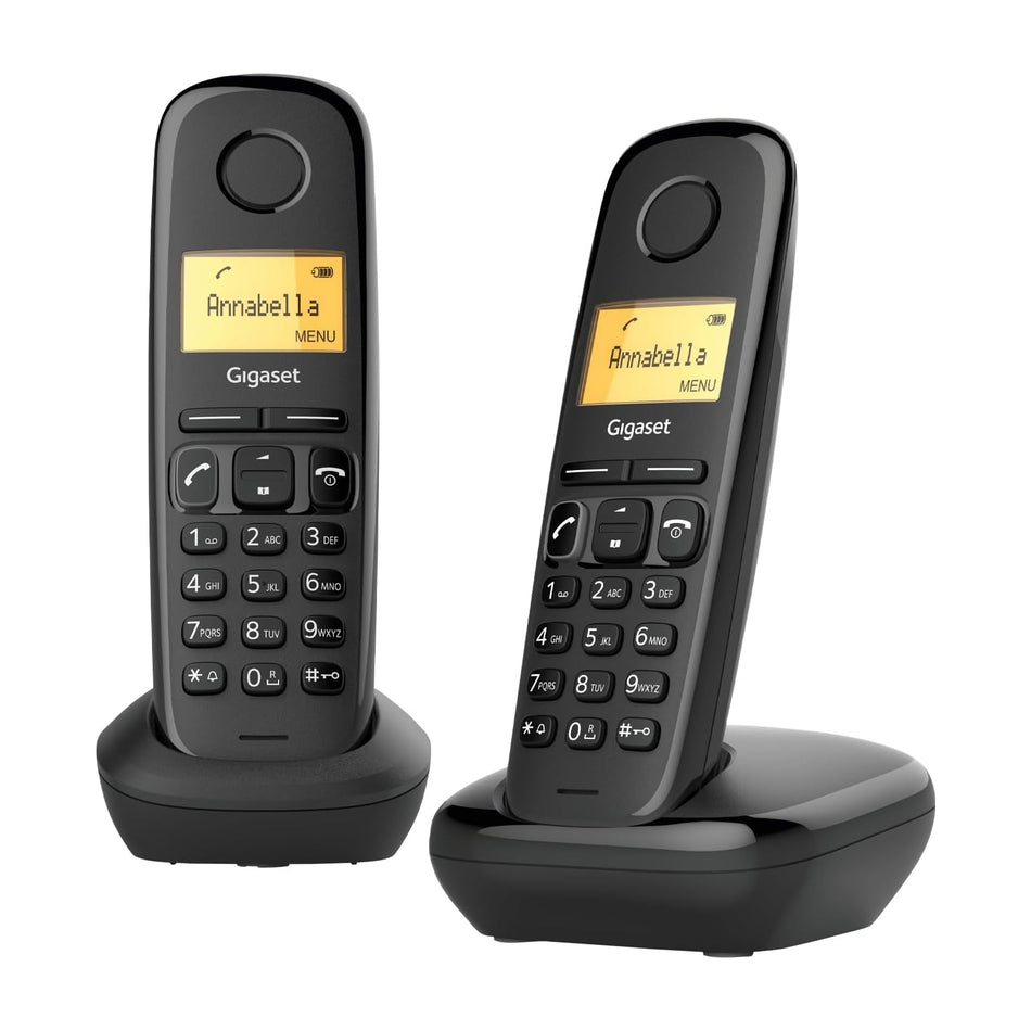 Gigaset A170 Cordless Phones, Twin Handset Landline Phones Gigaset