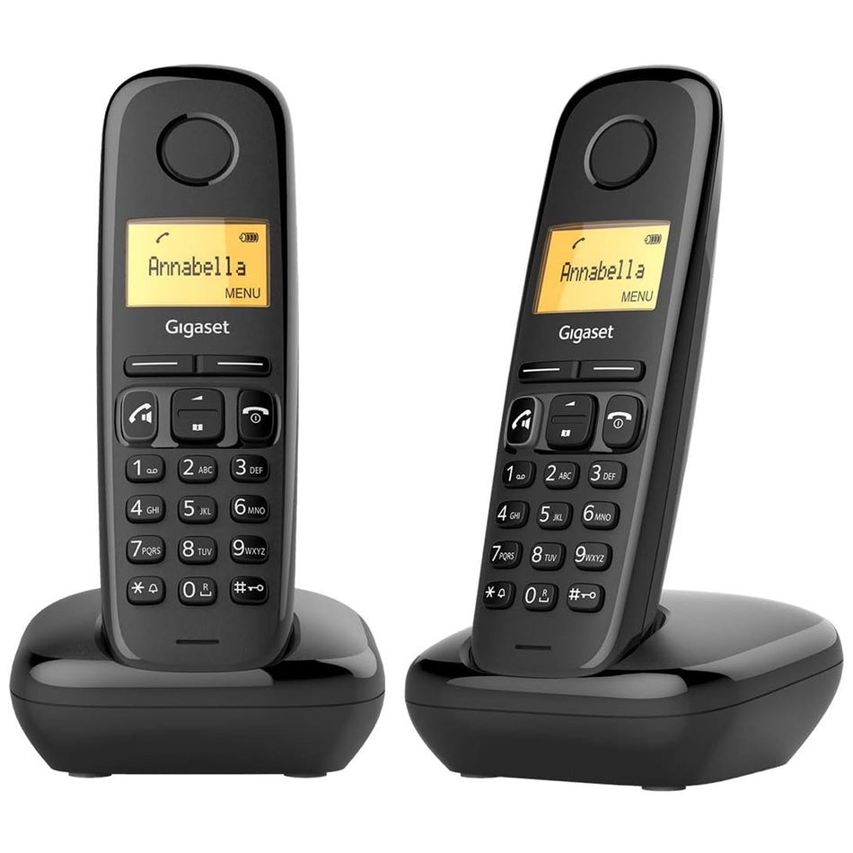 Gigaset A270 Cordless Phones, Twin Handset Landline Phones Gigaset