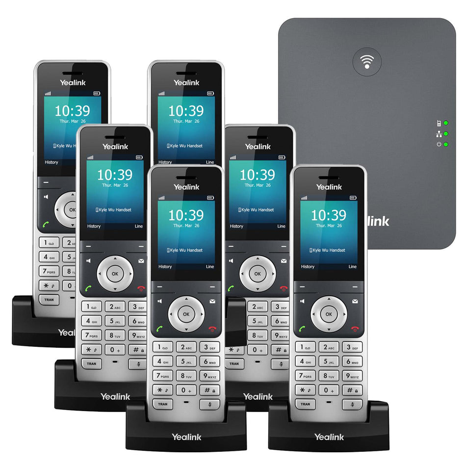 Yealink W76P Sextet DECT IP Phone Cordless Phone Yealink