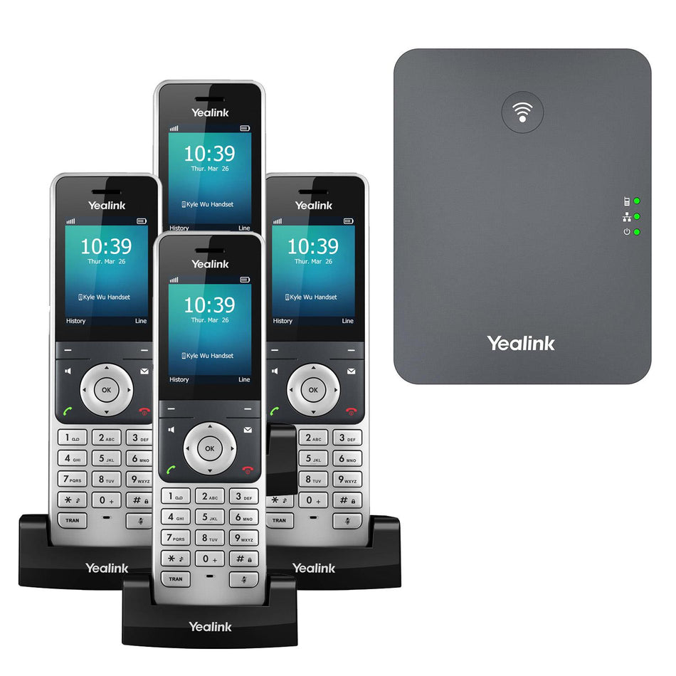 Yealink W76P Quad DECT IP Phone Cordless Phone Yealink