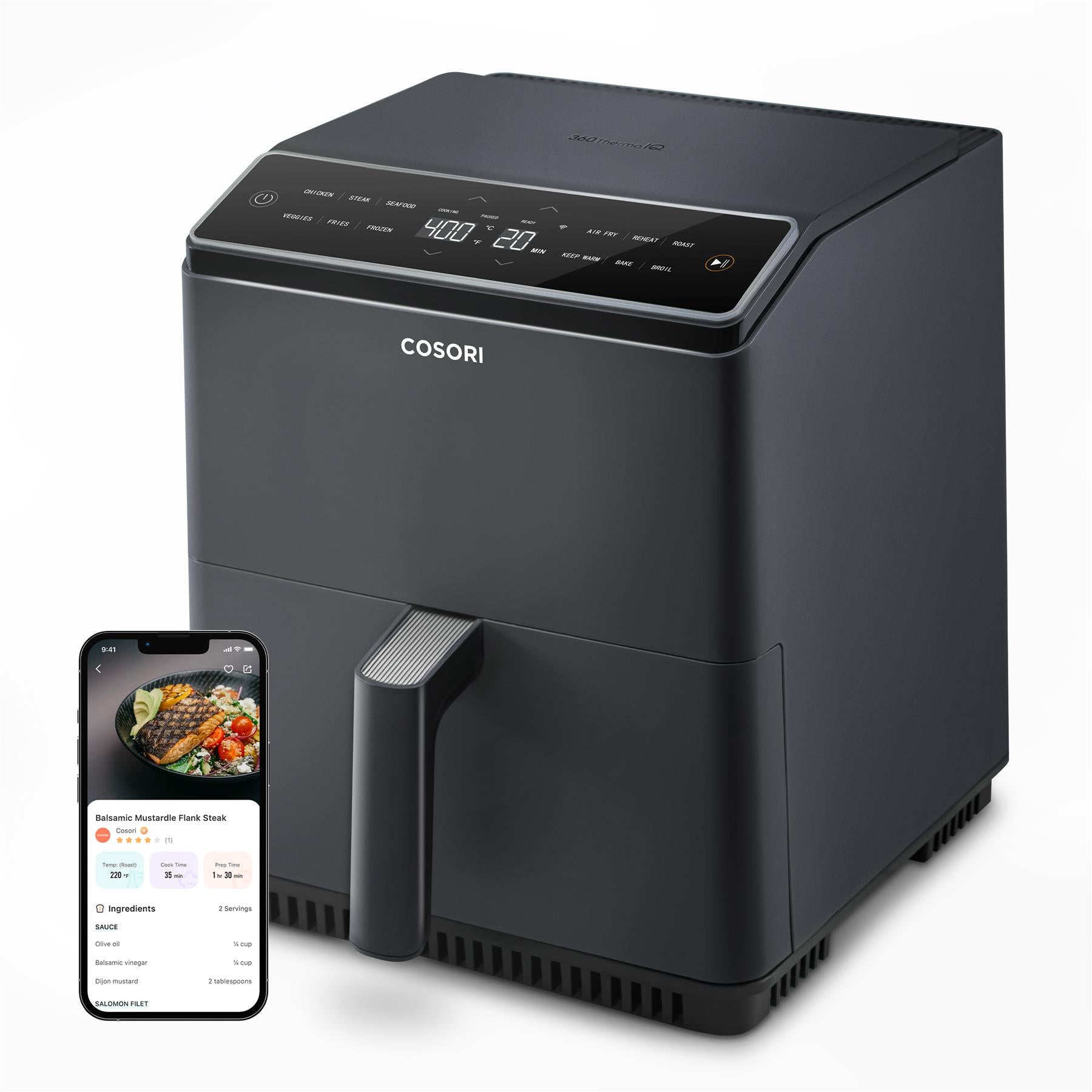 COSORI Dual Blaze 6.4 Litre Smart Air Fryer Air Fryers Cosori   