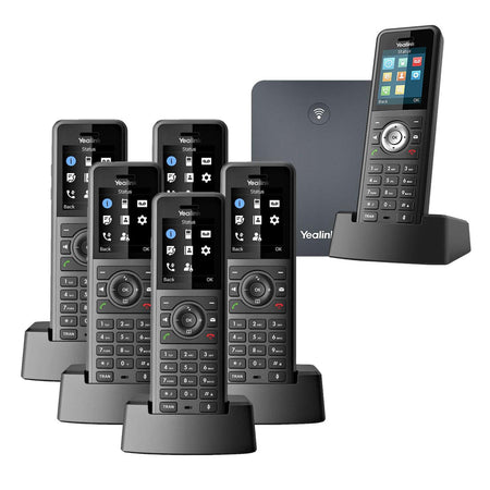 Yealink W79P Sextet IP WiFI Ruggedized DECT Phone System VoiP Phones Yealink