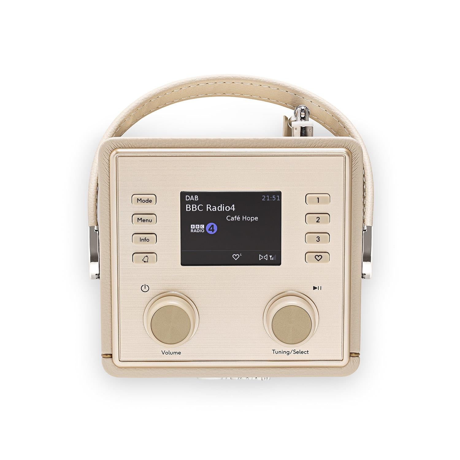 Roberts Revival Mini2 Portable DAB+/FM Radio in Pastel Cream Digital Radios Roberts
