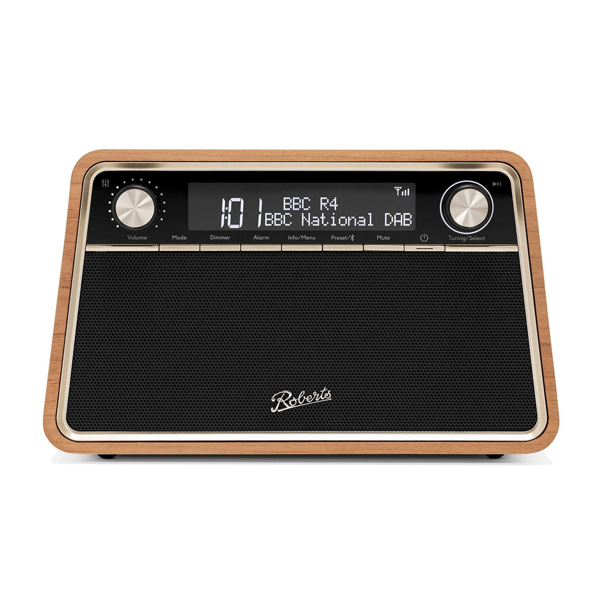 Roberts Reva Tabletop DAB Radio & Bluetooth Speaker in Cherry Wood Digital Radios Roberts