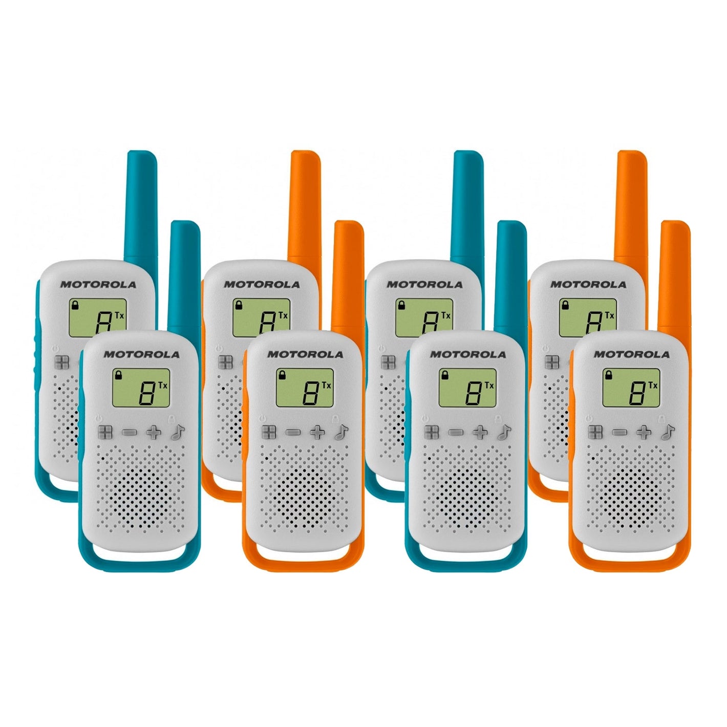 Motorola TALKABOUT T42 Eight Pack Walkie Talkies Two Way Radios Motorola   