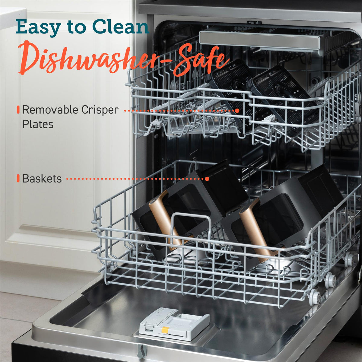 COSORI Dual Basket 8.5 Litre Air Fryer - Golden Air Fryers Cosori