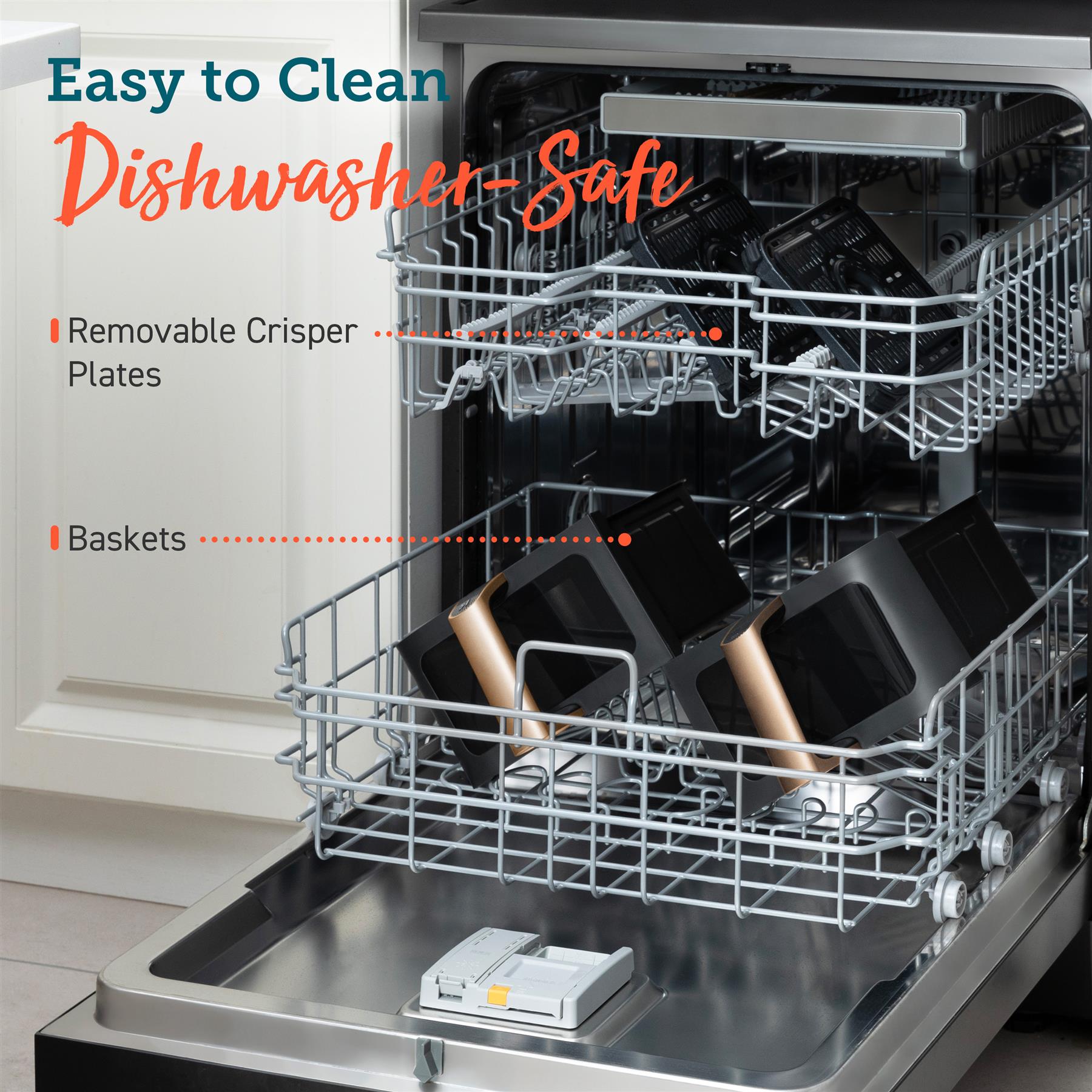 COSORI Dual Basket 8.5 Litre Air Fryer - Golden Air Fryers Cosori