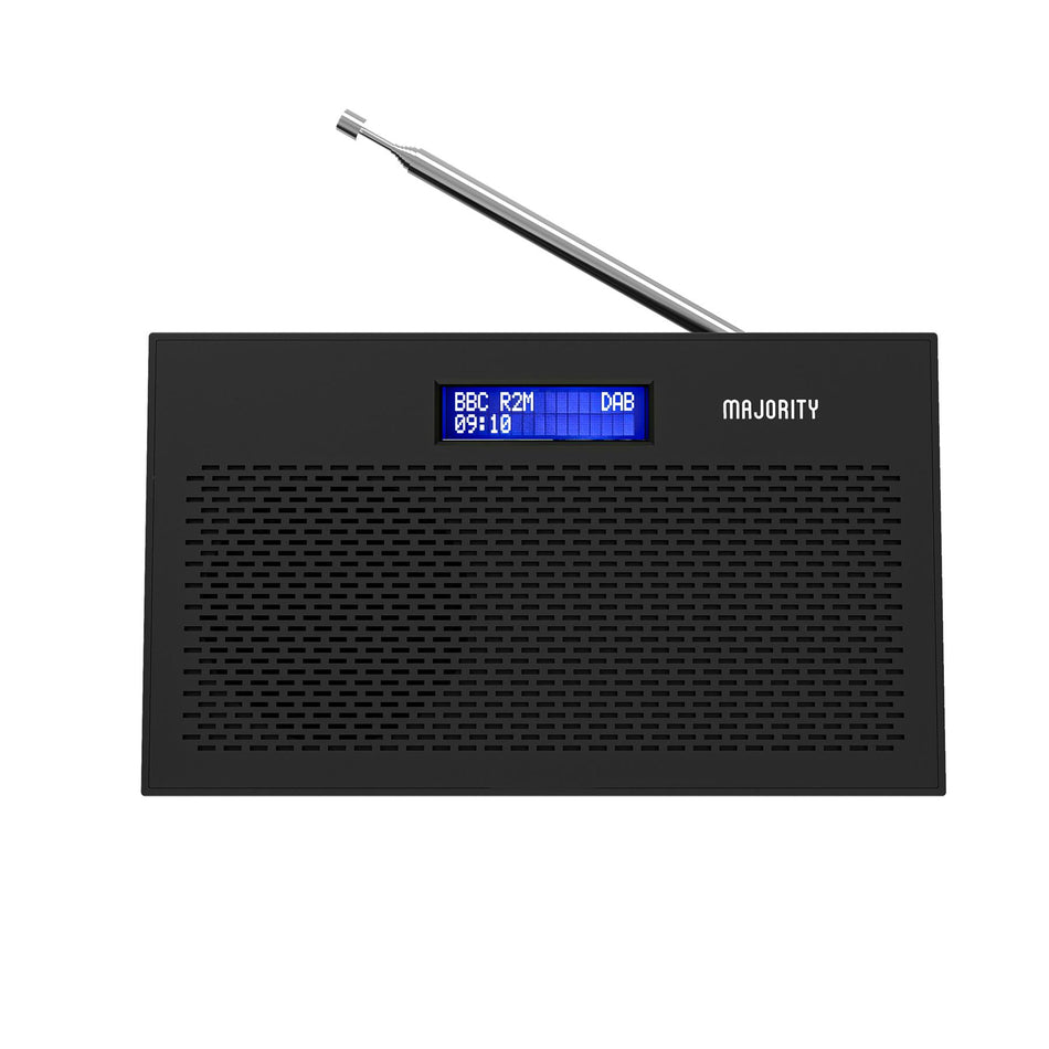 Majority Histon DAB+ Digital FM radio Battery & Mains Powered Portable Radio Alarm Clock Preset Digital Radios Majority   