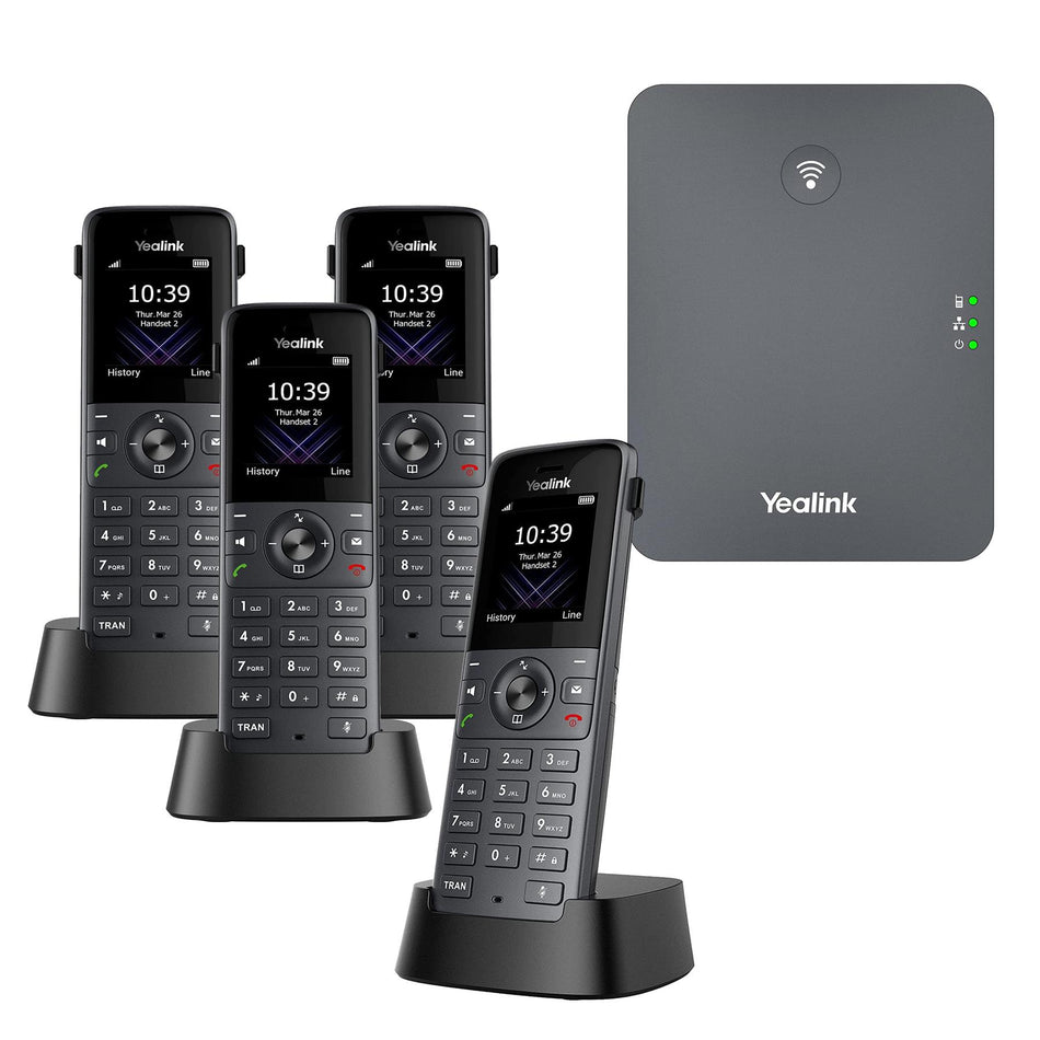 Yealink W73P Quad Cordless Phone Cordless Phone Yealink