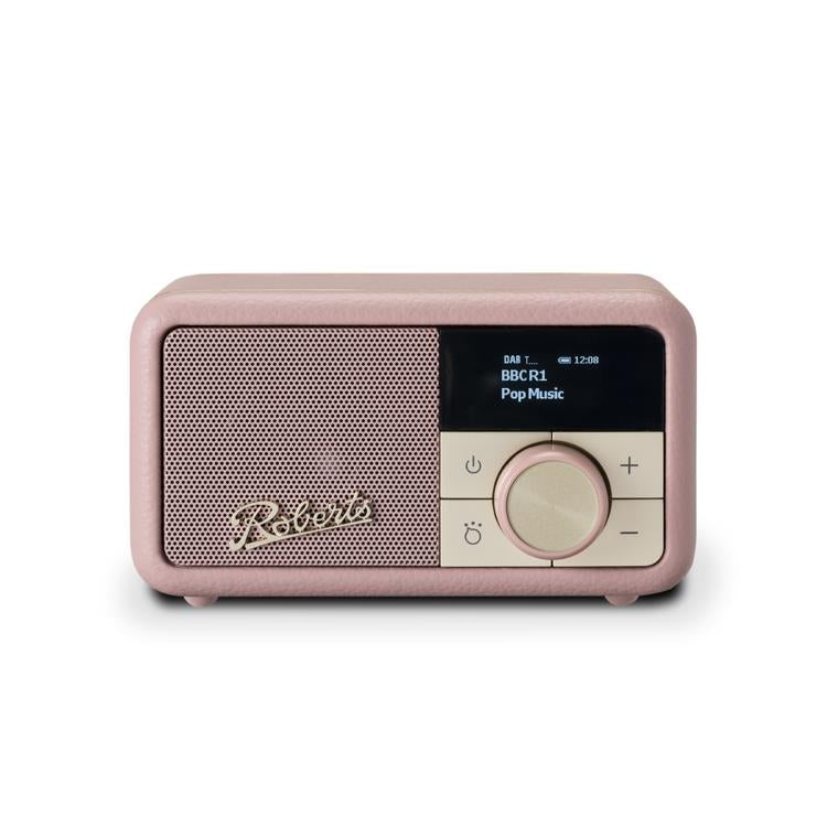 Roberts Revival Petite 2 DAB Radio & Portable Bluetooth Speaker in Dusky Pink Digital Radios Roberts