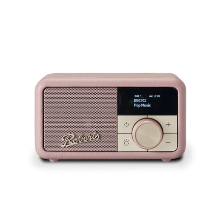 Roberts Revival Petite 2 DAB Radio & Portable Bluetooth Speaker in Dusky Pink Digital Radios Roberts