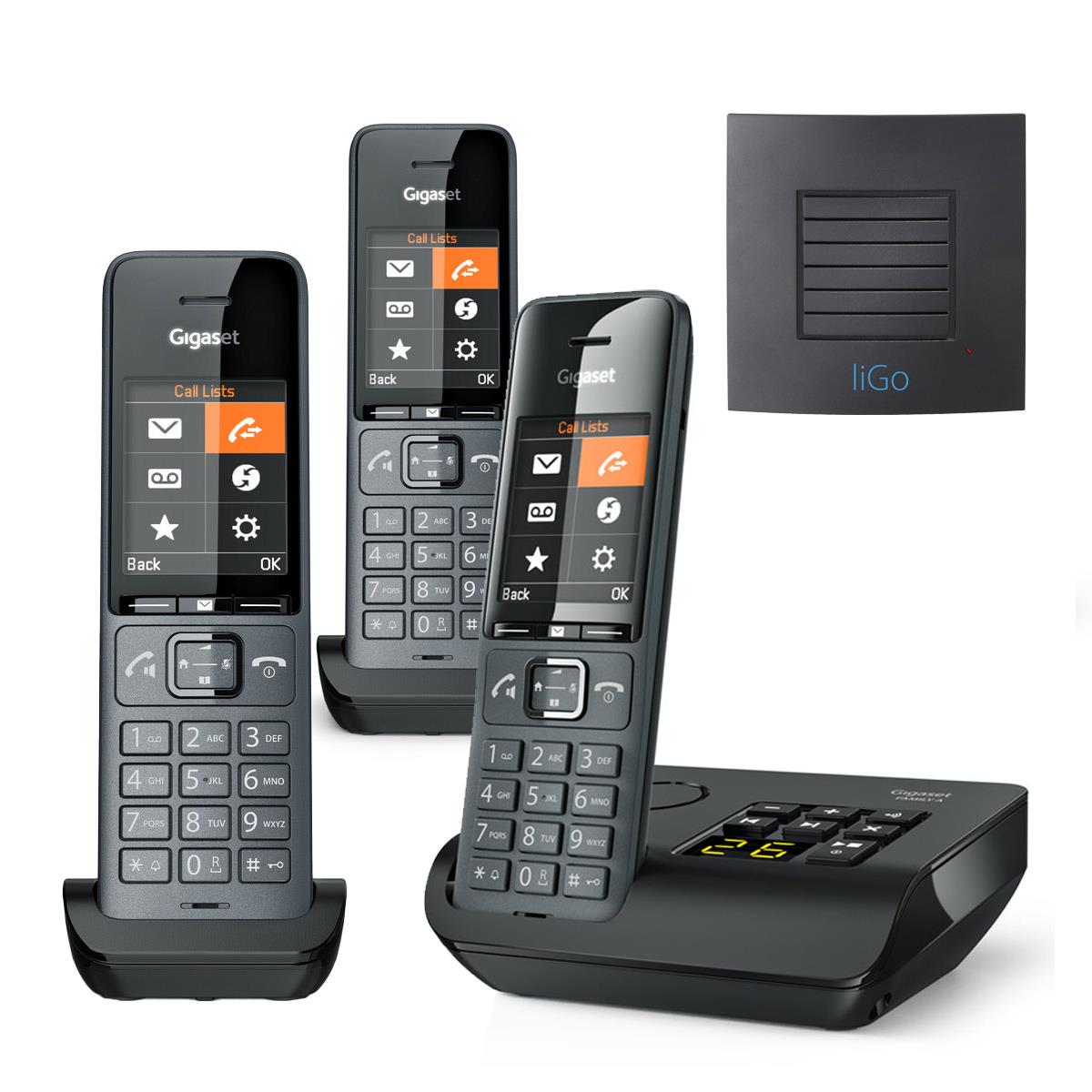 Gigaset Family Plus A Trio Cordless Phone with Long Range Landline Phones Gigaset