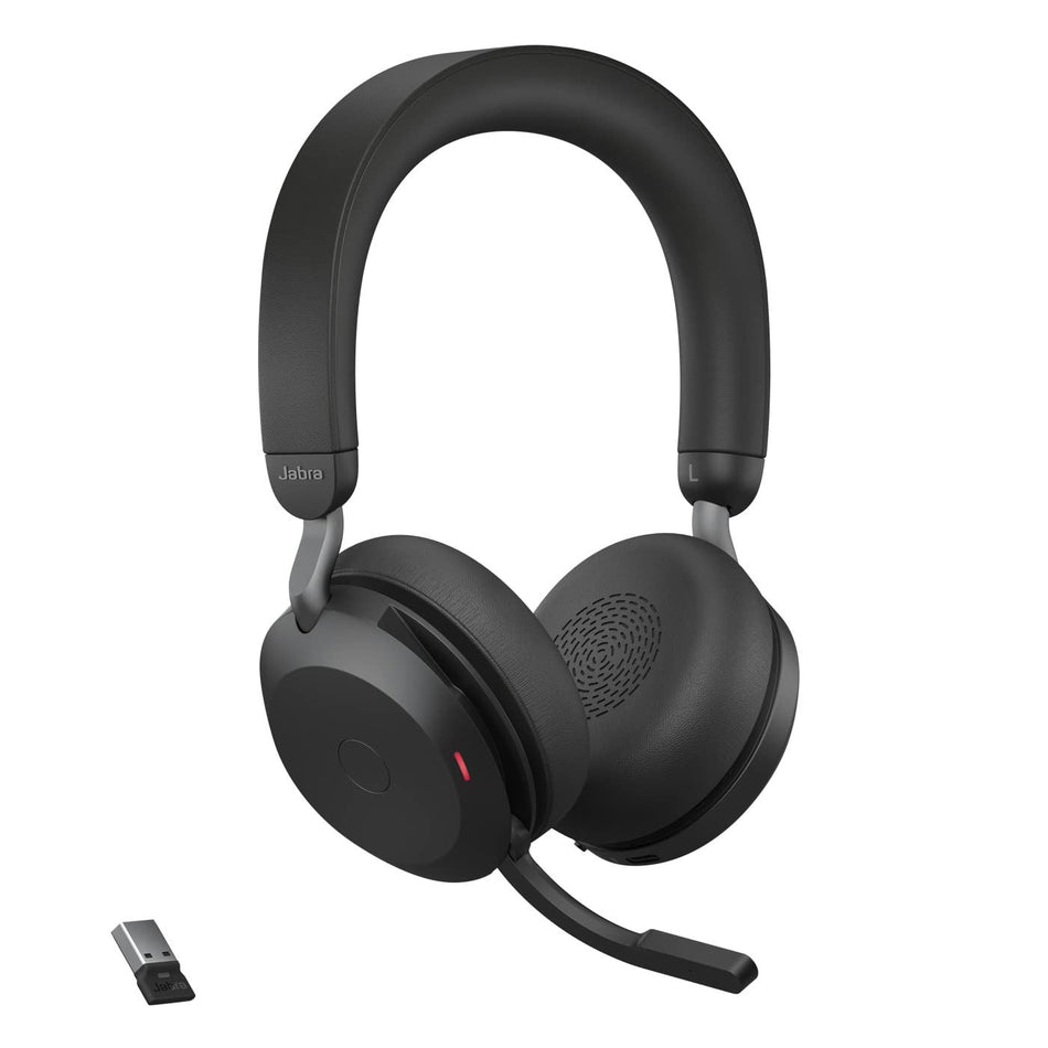 Jabra Evolve2 75 USB-A MS Stereo Headset in Black