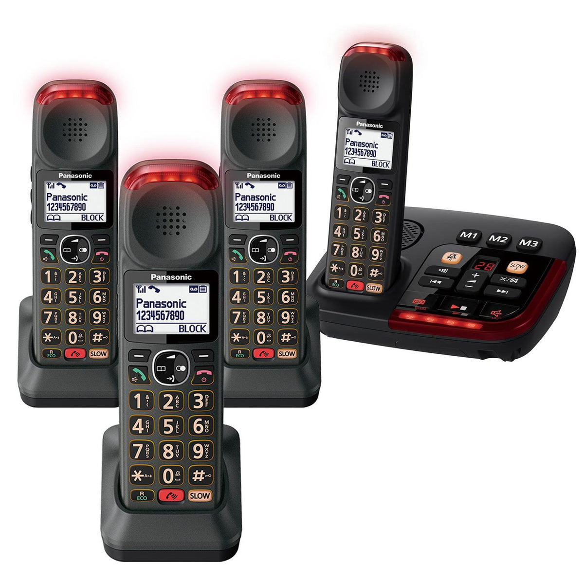 Panasonic KX-TGM424 Quad Big Button Cordless Phones – liGo.co.uk