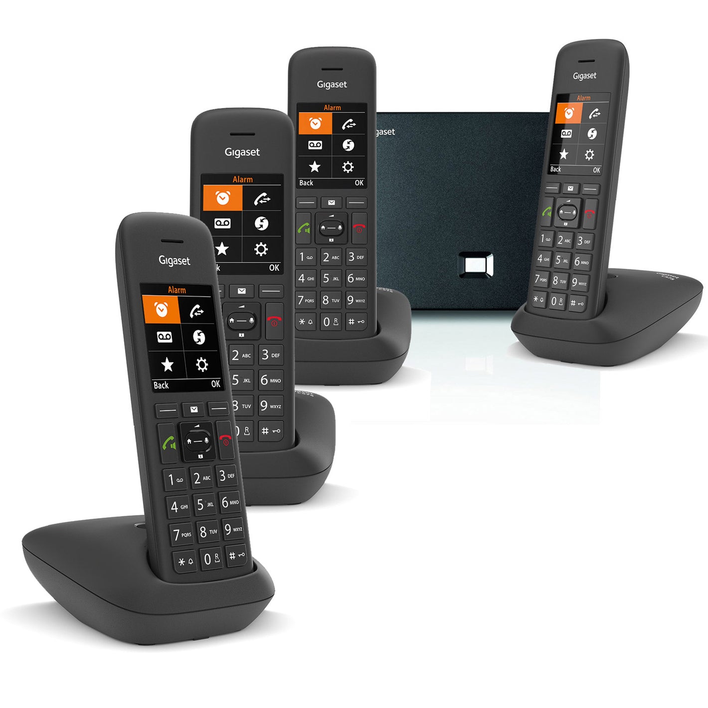 Siemens Gigaset C570 Premium VoIP Phone, Quad Handset Landline Phones Gigaset   