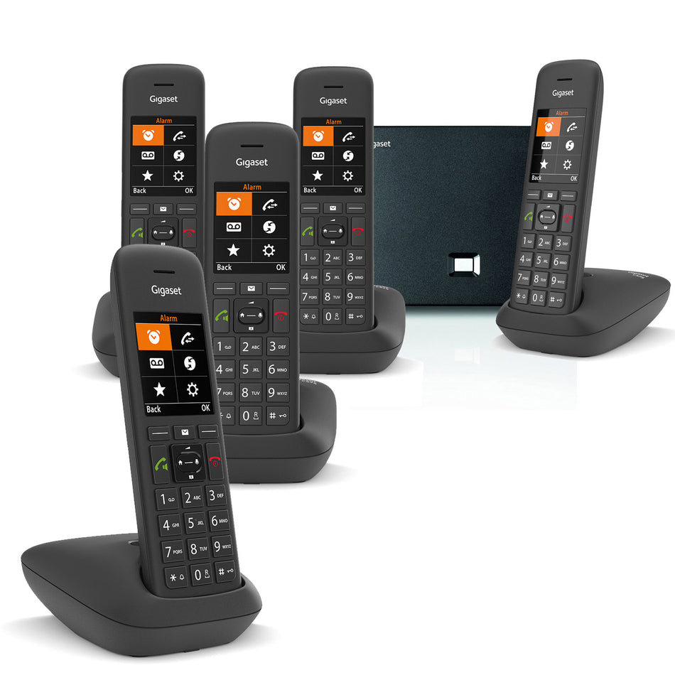 Siemens Gigaset C570 Premium VoIP Phone, Five Handsets