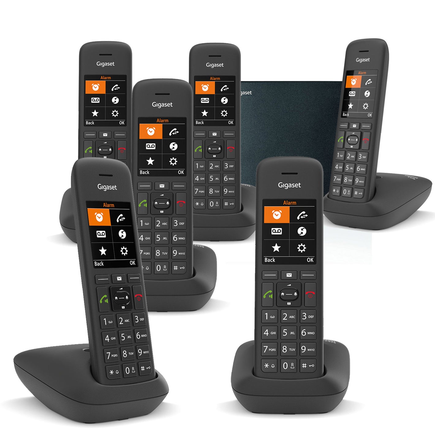 Siemens Gigaset C570 Premium VoIP Phone, Six Handsets Landline Phones Gigaset   