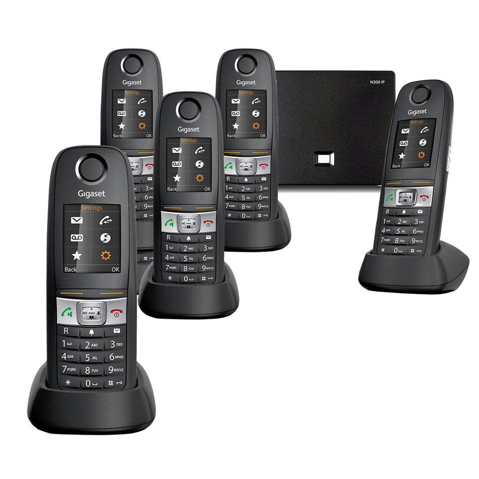 Siemens Gigaset E630 Robust VoIP Phone, Five Handsets