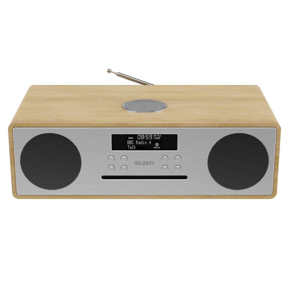 Majority Oakington Bluetooth Hi-Fi Compact Stereo System FM DAB Radio & CD Player Ok Digital Radios Majority   