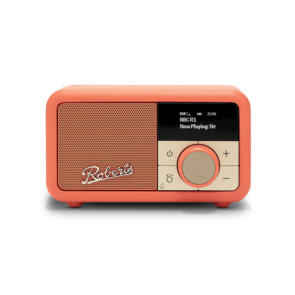 Roberts Revival Petite 2 DAB Radio & Portable Bluetooth Speaker in Pop Orange