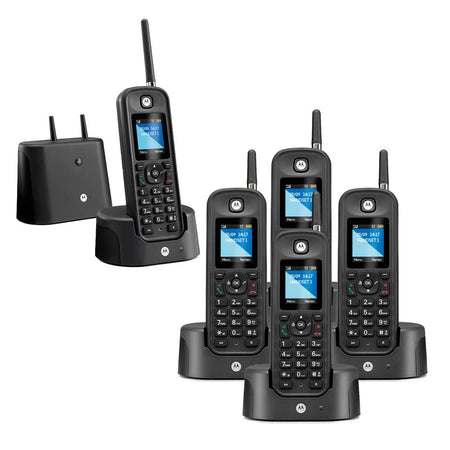 Motorola O205 Long Range Cordless Phone, Five Handsets Cordless Phone Motorola