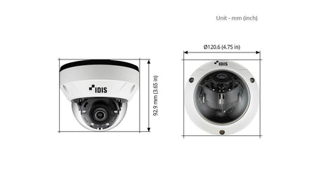Idis DC-D4216WRX 2.8mm Full HD Vandal-Resistant IR Dome Camera Idis