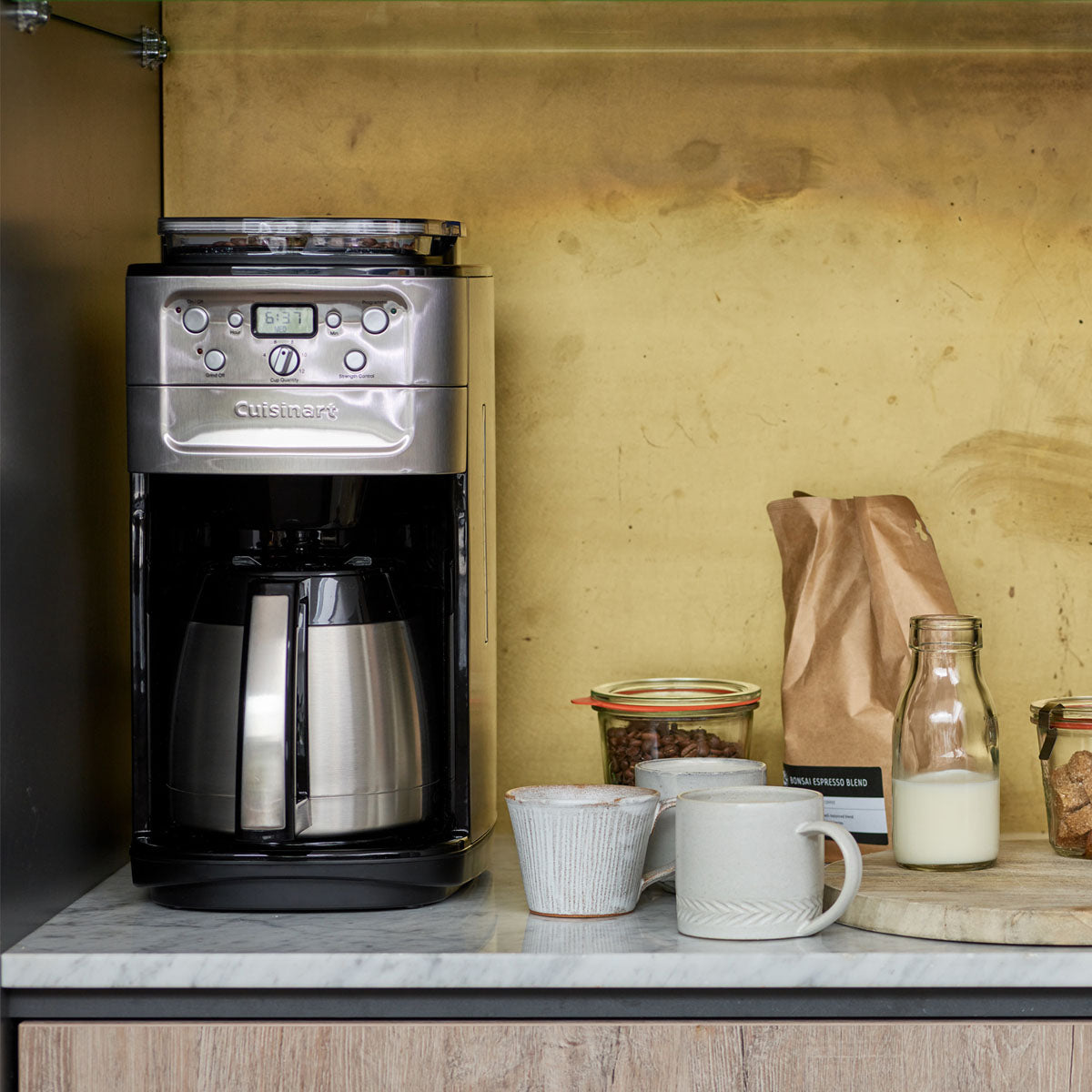 Cuisinart 自動グラインド＆ブリュー 12カップコーヒーメーカー