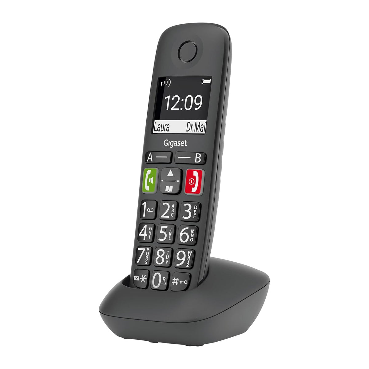 Gigaset E294 Big Button Cordless Phone, Single Handset Landline Phones Gigaset