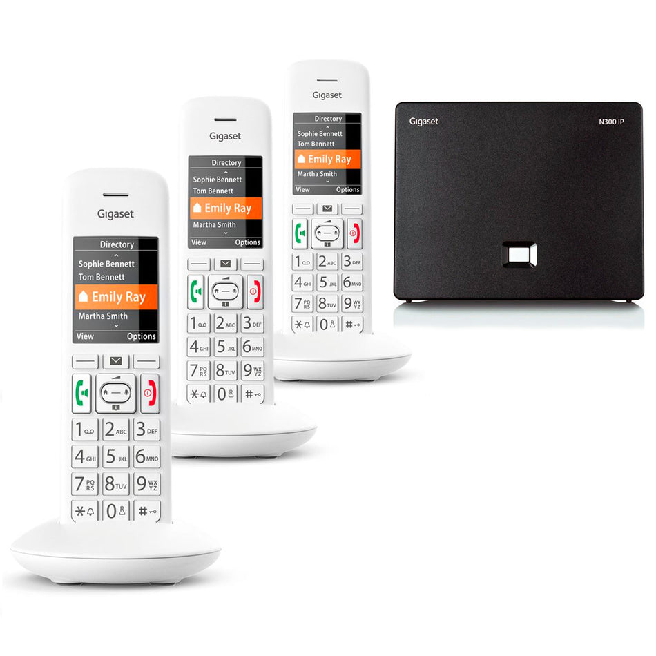 Gigaset E390A Premium VoIP Phone, Trio Handset