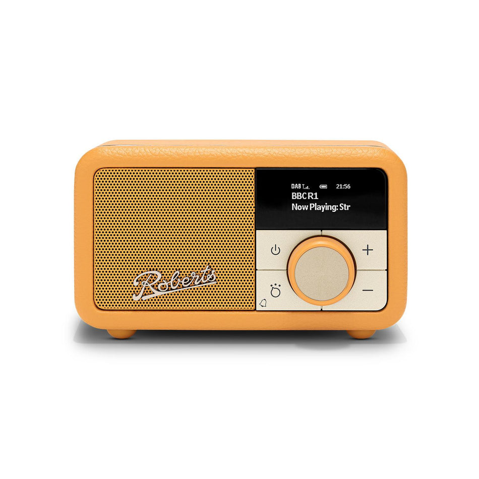 Roberts Revival Petite 2 DAB Radio & Portable Bluetooth Speaker in Sunburst Yellow