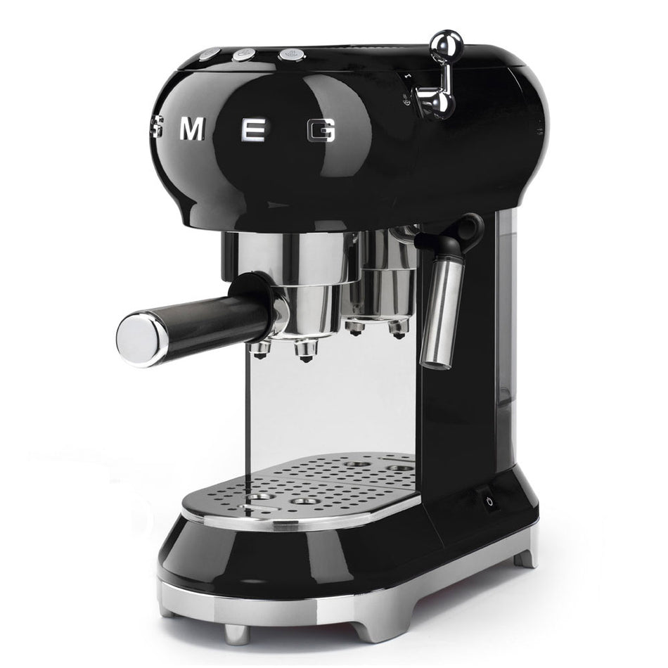 Smeg ECF01BLUK Espresso Machine in Black Coffee Machines Smeg   