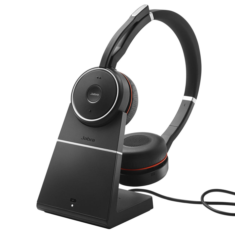 Jabra Evolve 75 MS Stereo Wireless Headset & Charging Stand