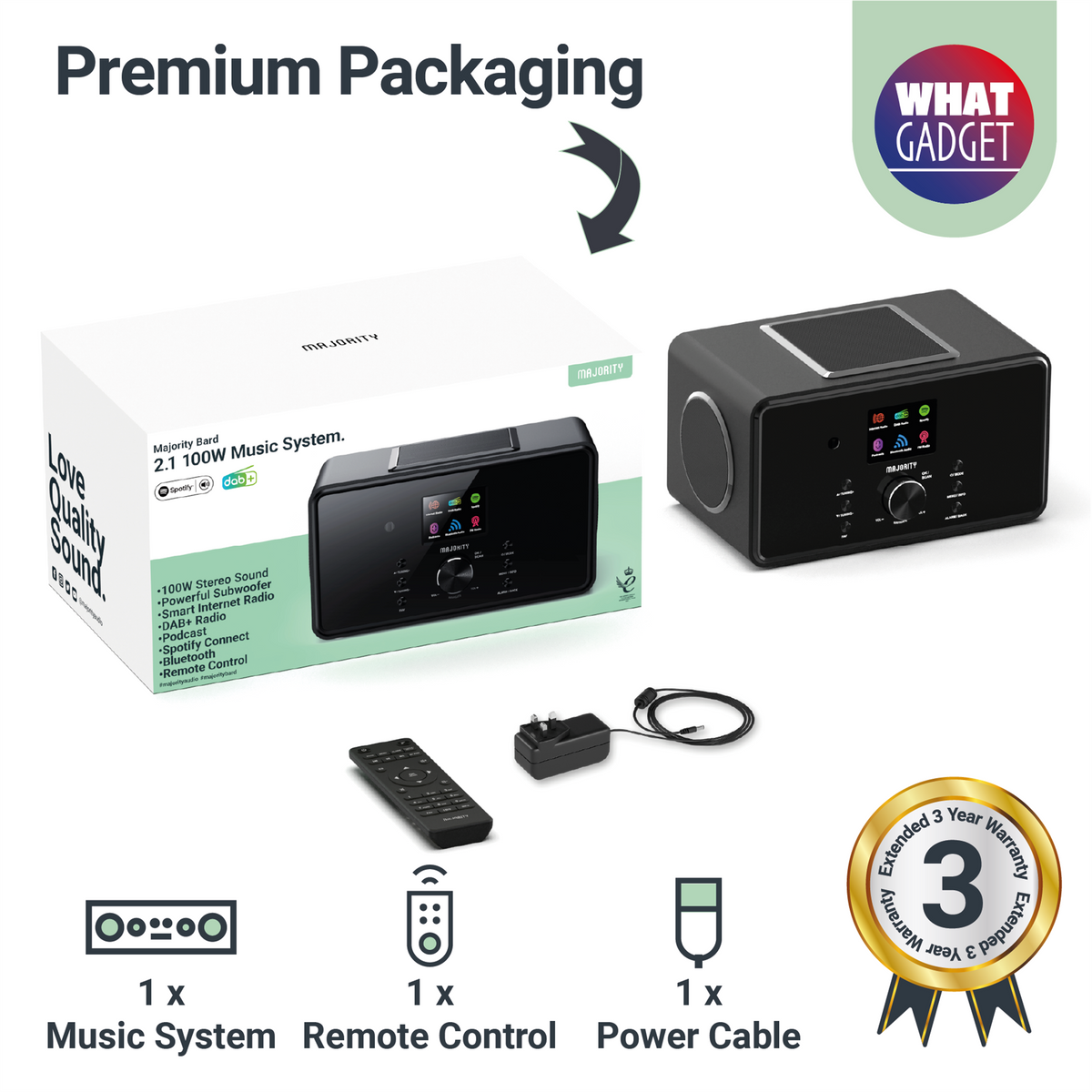 Radio DAB Portatile Majority Touro - Con WiFi, Bluetooth E Spotify - Foto 14