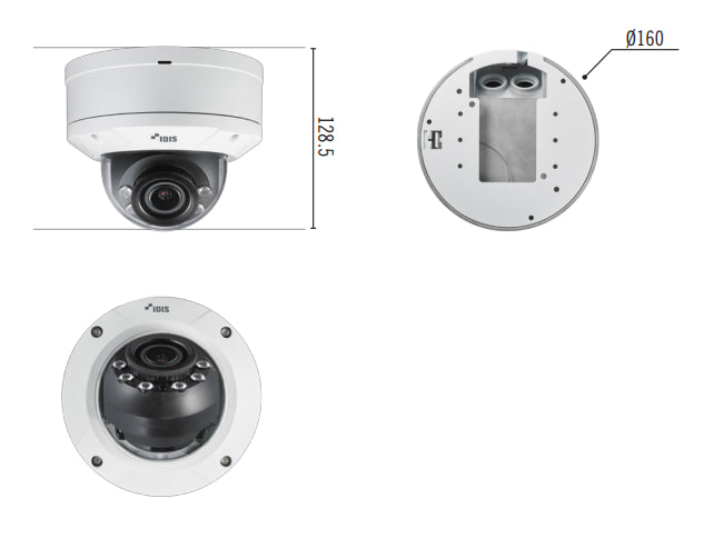 Idis DC-D3233HRXL LightMaster Full HD IR Dome Camera Idis