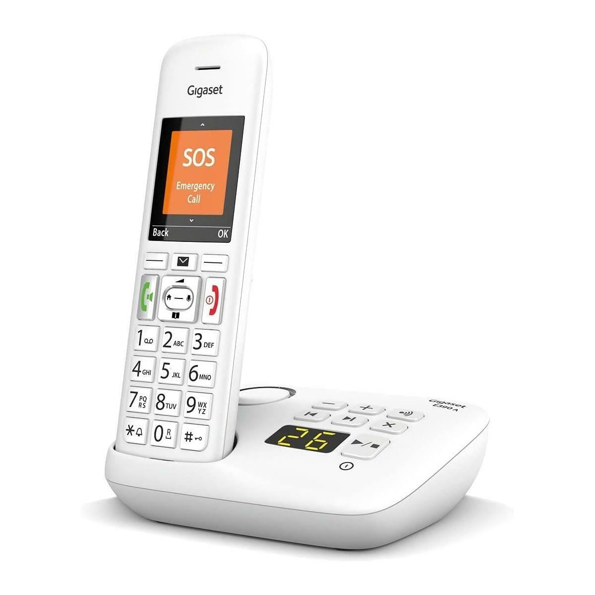 Gigaset Premium E390A Cordless Phone, Single Handset (Refurbished) Landline Phones Gigaset   