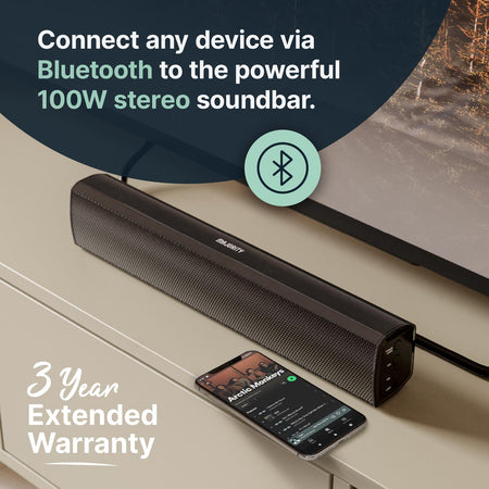Majority Bowfell Plus Bluetooth Sound Bar with Subwoofer Soundbars Majority
