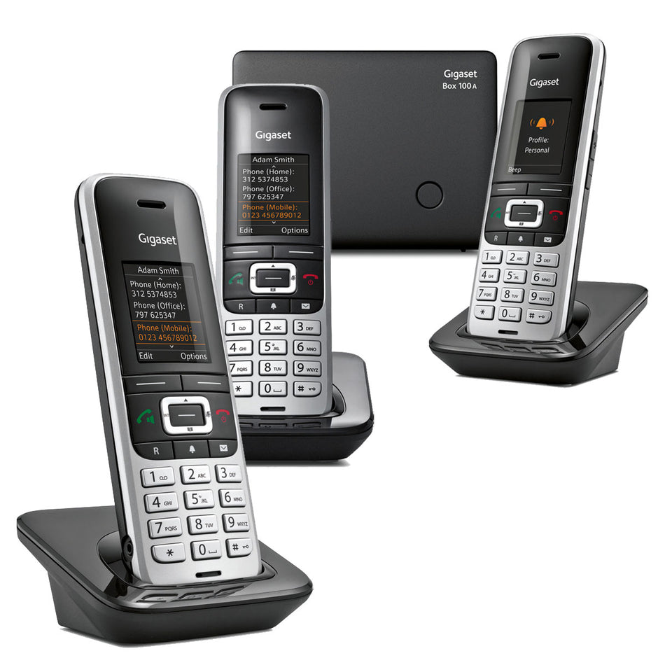 Gigaset Premium 100A Cordless Phone, Trio Handset