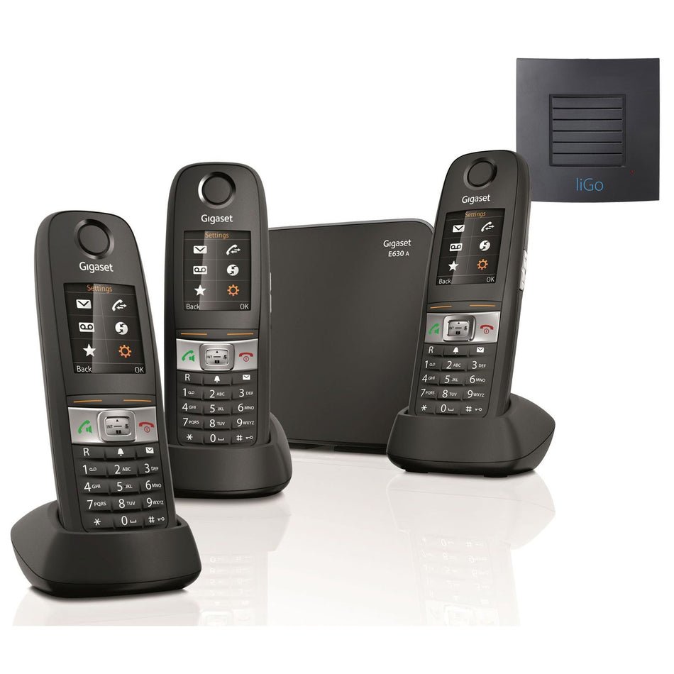Siemens Gigaset E630A Trio Cordless Phones Long Range