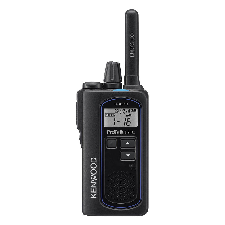 Kenwood TK-3601DE Digital & Analogue Two-Way Radio, Single Handset